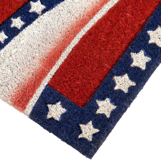 Red Stars & Stripes Patriotic Doormat